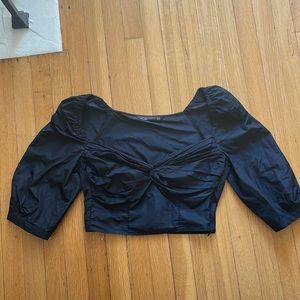Black Zara crop top- XS